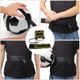 FANNITE Football Training Belt, Single Football Training Device with Adjustable Belt, Suitable for Kids, Adults and Beginners, multicoloured