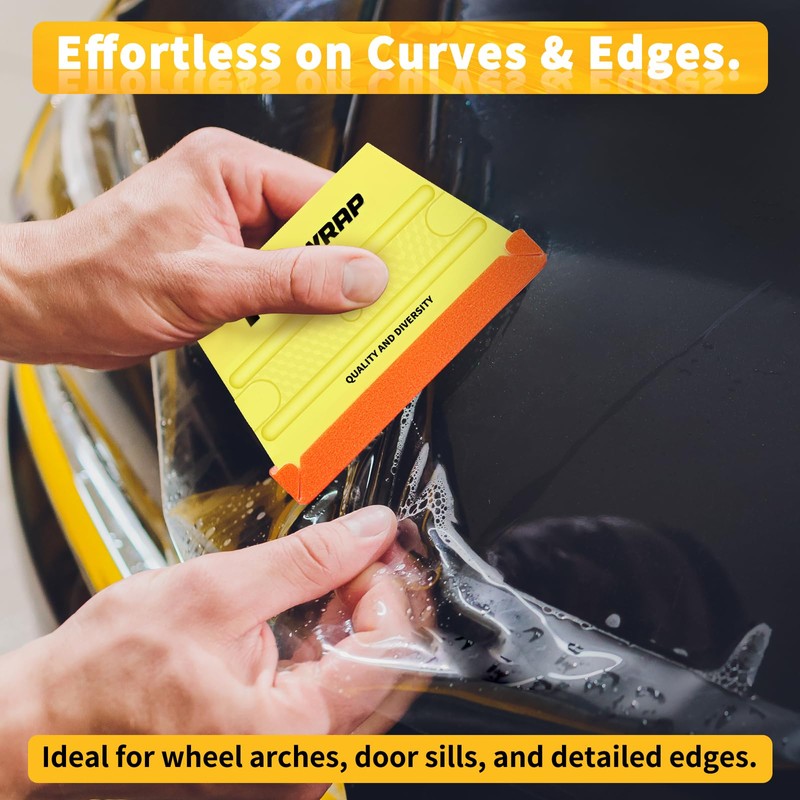 TECKWRAP Felt Squeegee for Vinyl Wrap, Pro Car Wrap Tool