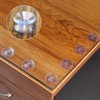 RELKLYU 40 Pieces Double Sided Transparent Suction Cups Glass Slip