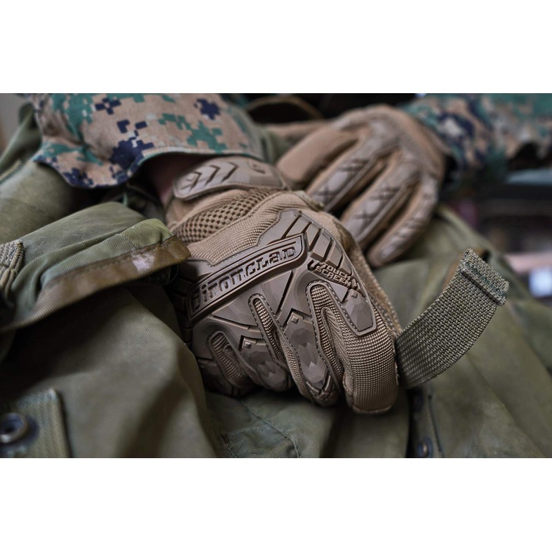 Ironclad Tactical Impact Gloves, Coyote, Large