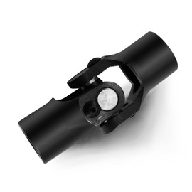 13/16" -36 Spline x 3/4" Round Black Steering Universal Joint Single U Joint Shaft,Total Length: 96mm (3-3/4")