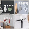 CGBE 4 Packs Shower Hooks for Inside Shower, Self Adhesive