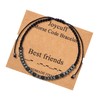 JoycuFF Best friends Inspirational Morse Code Bracelet for Women Men