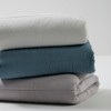jaju [JAJU] Cotton Washed Pigment Quilted Blanket_SS_Teal Blue