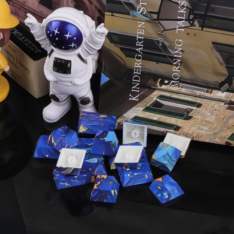 JOMKIZ Starry Night V5 PBT Keycaps 128 Keys Cherry Profile