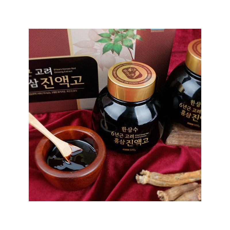 한삼수 6년근 고려홍삼 진액고 500g x 2병 Hansamsu 6-Year-Old Korean