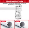 Blulu 11 Piece PVC Pipe Reamer Kit for 1/2" Drill,