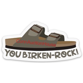 Birkenstock VSCO You Birken-Rock Aesthetic Hydro Water Bottle Laptop Phone Sticker