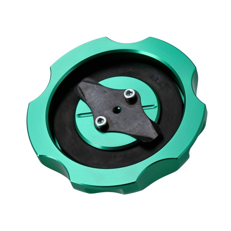 CNC Fuel Cap with Vent Racing Look Green for Simson