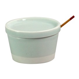 Hasamiyaki 14479 Essence es Sugar Pot, Celadon Glaze