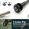 ONIPAX Anti-Theft 12mm Front Hub Thru Axle, Thread M12x1.5mm, L12mmx120/125mm