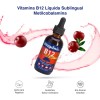 Bioganic Vitamina B12 Metilcobalamina Liquida Sublingual Rápida Absorción Vegano Azúcar