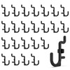 HUHOLE 100 Pack Pegboard Plastic Hooks – J Shape Peg