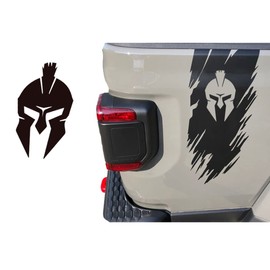 1pc GLADIATOR Helmet Tailgate bedside rip decal exterior graphics | compatible with any pickup trucks or jeeps | MULTI-COLOR or Reflective