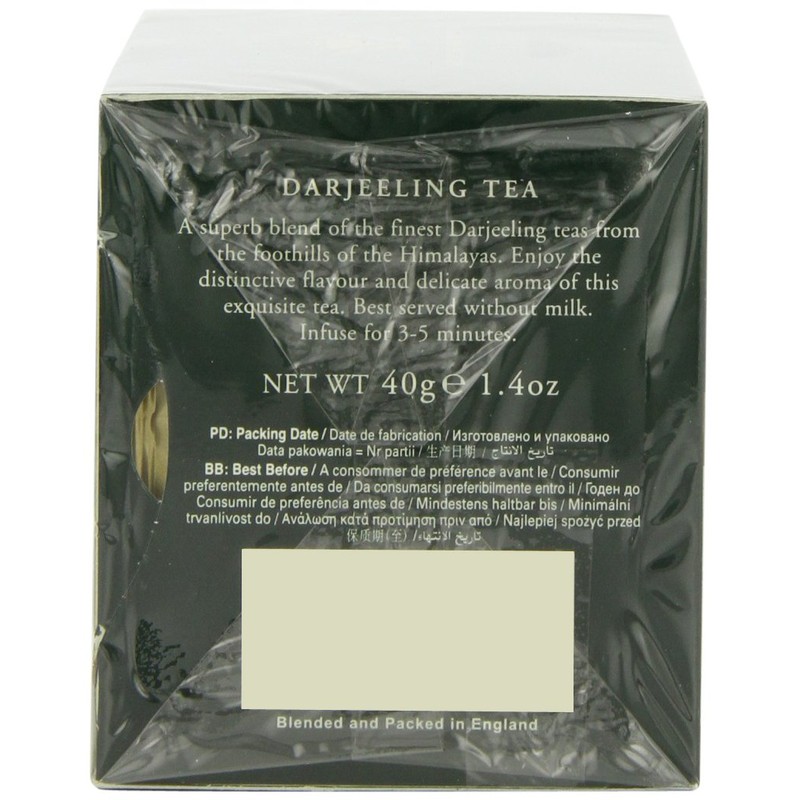 Ahmad Tea Black Tea, Darjeeling Teabags - Caffeinated and Sugar-Free,