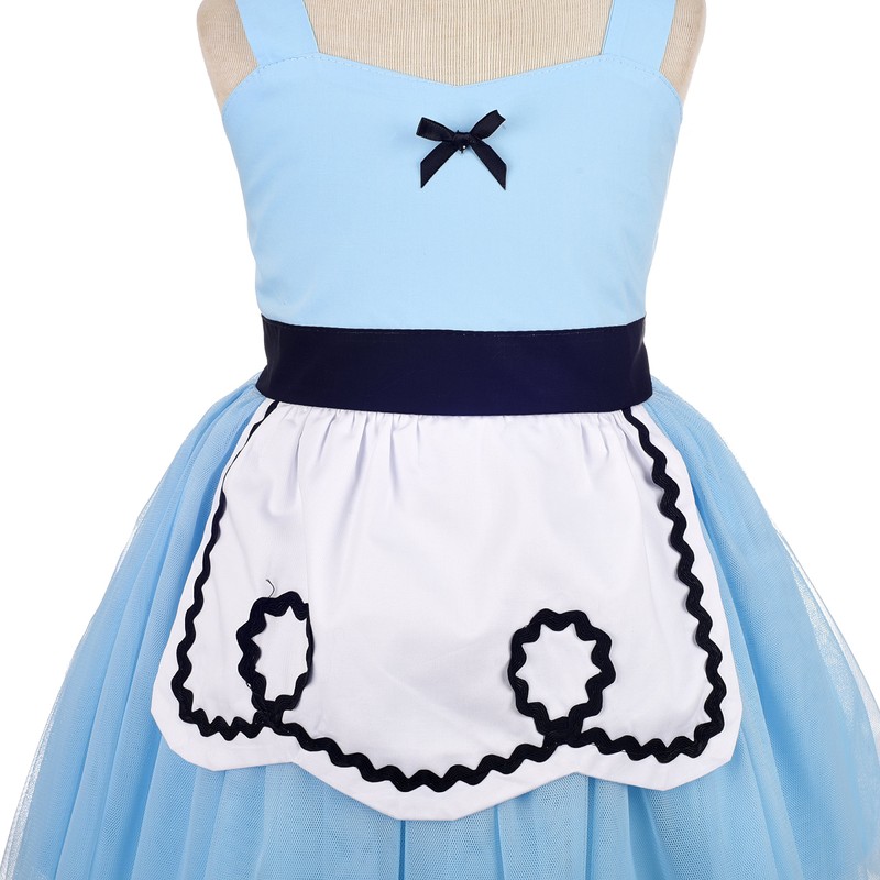 Dressy Daisy Disfraz de Princesa Vestido de Tul Azul Alicia