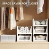 Pinkpum 6 Pack Closet Organizers Storage Bins, Stackable Plastic Drawer