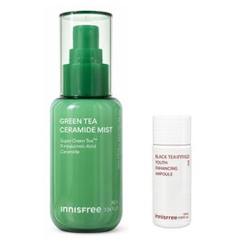 Innisfree Green Tea Ceramide Mist (90mL+Black Tea Ampoule 10ml) / 이니스프리 그린티 세라마이드 미스트 (90mL+블랙티앰플 10ml)