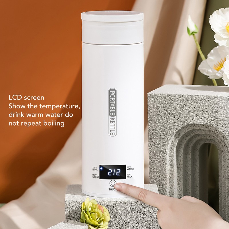 Travel Electric Kettle 450ml Temperature Control Portable Small Tea Coffee