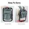 Outplea Lightweight Folding Backpack Cooler Stool Heavy Duty 350lbs, Portable