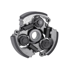 Tunejoy Pocket Bike Clutch with 3 Springs Motorcycle Clutch Pad Iron for 2-Stroke 43cc 47cc 49cc Mini Moto ATV Quad Dirt Bike No Groove Black