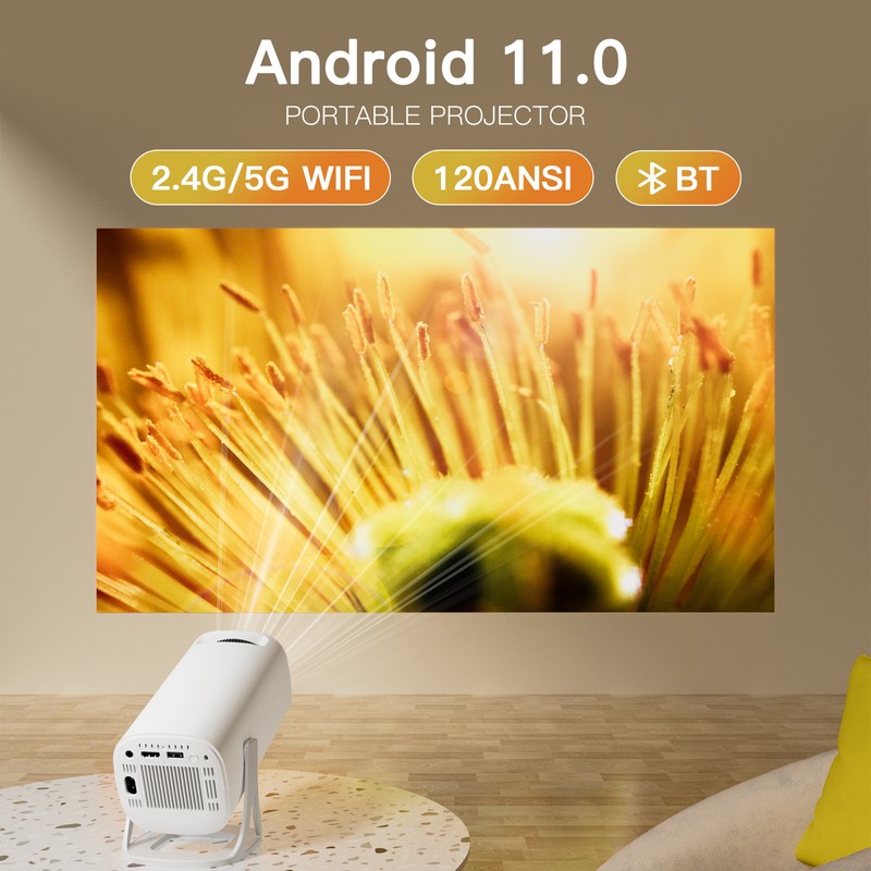 New HD Portable Projector S40 for Android 11 Home Use