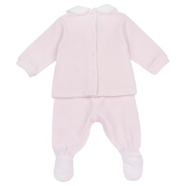 Chicco Baby Girls Chenille Wrap Band and Gaiters Toddler Pajamas Set, Pink (1)