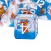 Cusdie 7-Die DND Dice, Polyhedral Dice Set Filled with Animal,