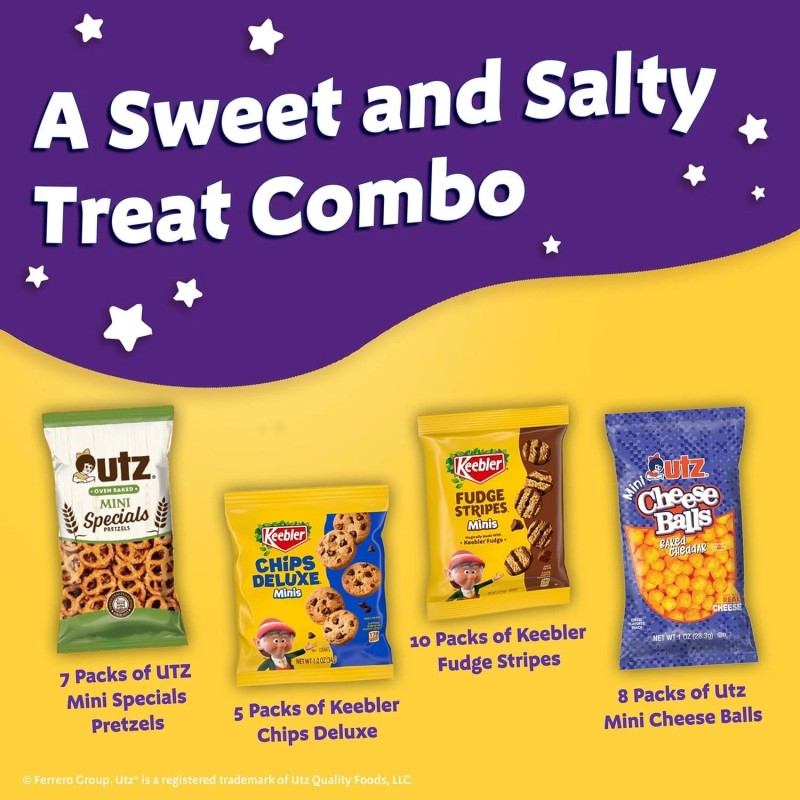 Keebler Cookies and Crackers, Variety Pack, 30 Ct. (Pack of