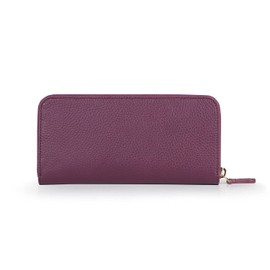 Otto Angelino Genuine Leather Zippered Clutch Purse with Phone Compatible Slots Wallet
