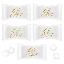 Gift Boutique Wedding Buttermints, 100 Count Individually Wrapped Mint Candy, Wedding Mints, Bridal Shower Favors, Love Is Sweet, Party Favors, 13 Oz