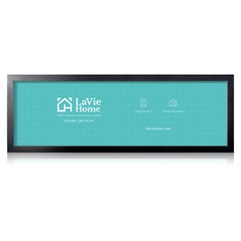 LaVie Home 13.5x40 Picture Frame Black, Panoramic Picture Frame for Wall Decoration, Classic Black Minimalist Style Suitable for Decorating Houses, Offices, Hotels（1 Pack）