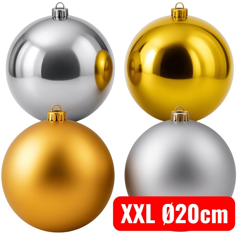 XL Christmas Baubles Diameter 20 cm - Christmas Tree Baubles