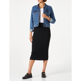 VERO MODA Women's VMMLAVENDER HW Pencil Skirt VMA E. NOOS no Information, Schwarz, M