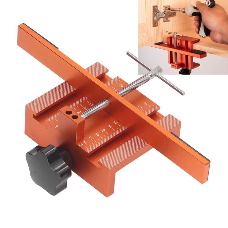 Cabinet Door Jig Aluminum Alloy Clear Scale Cabinet Door Mounting