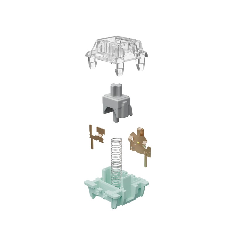 Gateron Jade 3.0 Silver Switches for Mechanical Gaming Keyboard,3-Pin 45gf