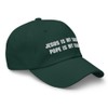Christian Inspirational Quote Embroidered Dad Hat, Jesus is My Savior