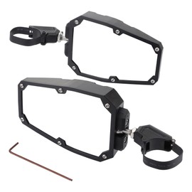 WOOSTAR Side View Mirrors with Clamps Replacement for Polaris RZR 900 1000 Rhino Teryx Mule YXZ Pioneer Gator X3 Shatter Proof UTV Pack of 2