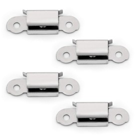 4x UM Glass Plate Bracket Bracket Stainless Steel Clip