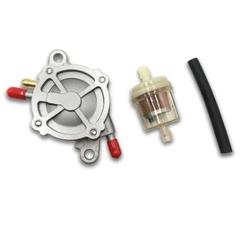 YONGDING Fuel Pump Motorcycle Negative Pressure Universal Fit Honda DIO AF18, AF25, AF27, AF28, AF34, AF35, AF20, HF05, Etc. Fuel Pump, Filter, Hose (Set of 3)