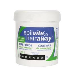 Epil-Vite/Hair Away - Cold Wax for Sensitive Skin, with Vitamin E & Aloe, 600g