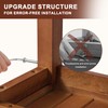 Teak Shower Bench Stool with Storage Shelf, Waterproof Shower Chair