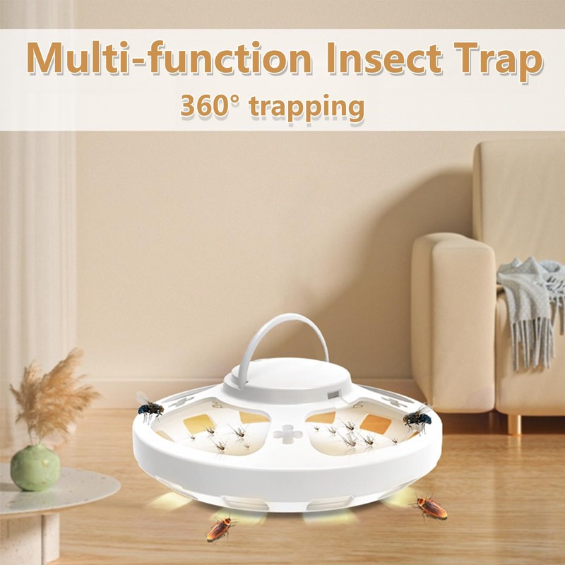AMFUN 2 Pack Flea Traps for Home, Flea Light Traps,
