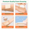 Silicone Foam Dressing 4x4 Inch with Border 10 Packs Adhesive