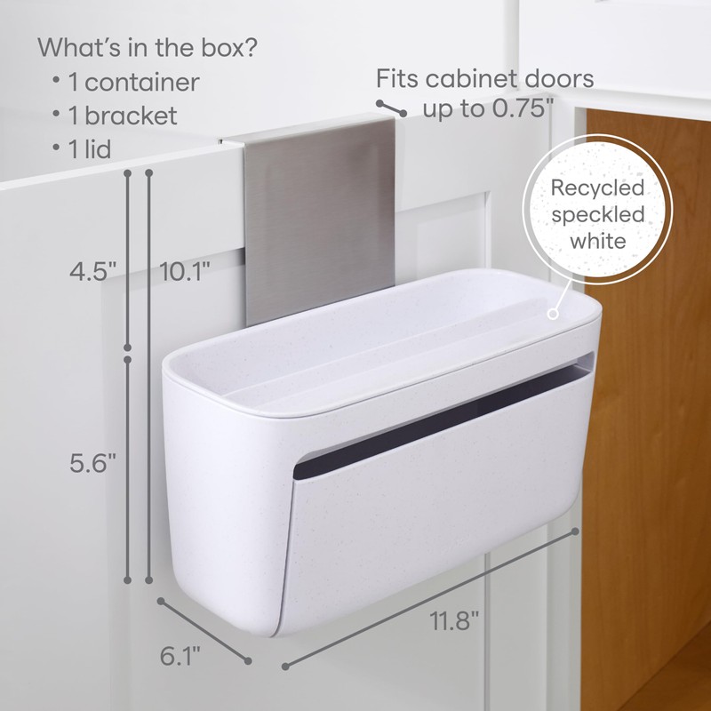 YouCopia DoorStash™ Dishwasher Pod Holder with Lid, Hanging Storage Container