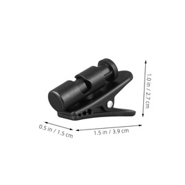 jojofuny 4pcs Earphone Cable Clips Heavy-Duty Headphone Wire Management Clips for Securely Fixing Earphone Cables to Clothing for Active Use and Prevention