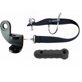 Steel Hitch and Flex Connector Set for Burley Bike Trailers and Other Similar Tow Arm Trailers (Flex for suqare with Hitch)