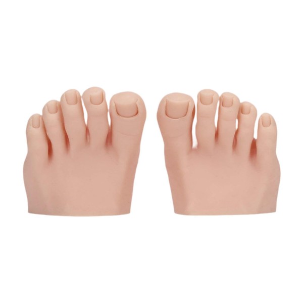 predolo Practice Fake Foot Model for Nails Tips Multifunctional Soft