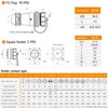 Alvins WF28 10 Pin Industrial Electrical Power Cable Connector,IP67 Aviation