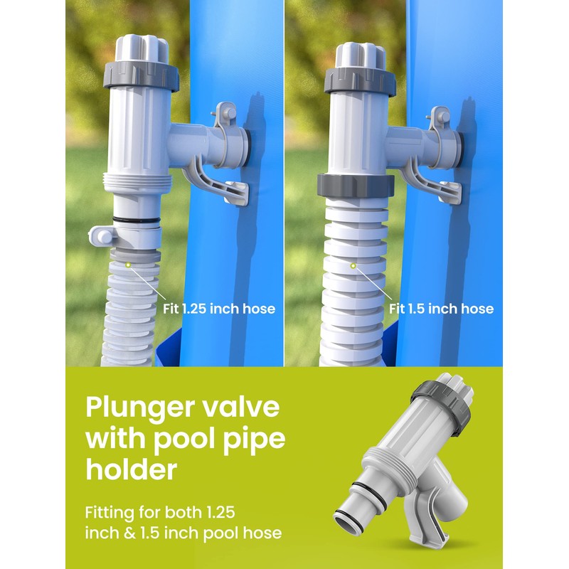 SUMMERBUDDY Pool Hose Adapter for Above Ground Swimming Pool, Pool